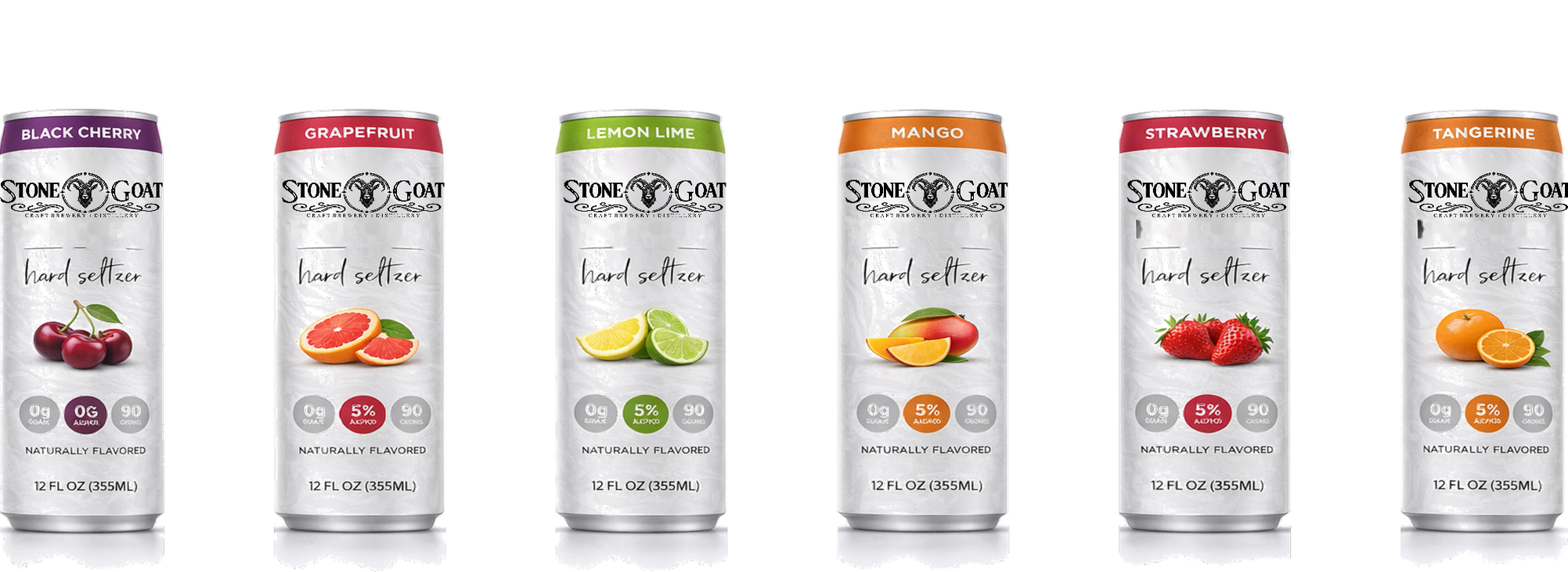 Stone goat Craft brewery and kitchen hard seltzer collection